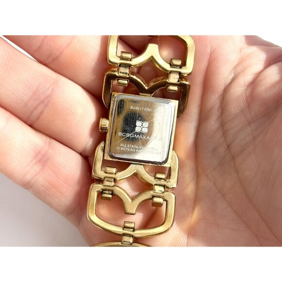 BCBG Maxzaria BG8217-R351-09 Gold T Ladies Vintage Wristwatch - 19mm - WORKS! - Picture 14 of 15